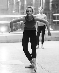 Arch Contemporary Ballet's Melissa Weber in rehearsal. Photo by Jamahl Richardson.