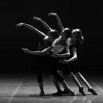 three female dancers dancing