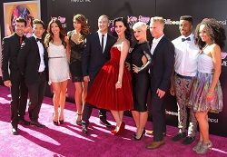 dancer Lockhart Brownlie with Katy Perry and dancers