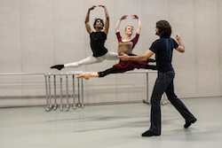 Sasha Janes leads 'Rhapsodic Dances' rehearsal