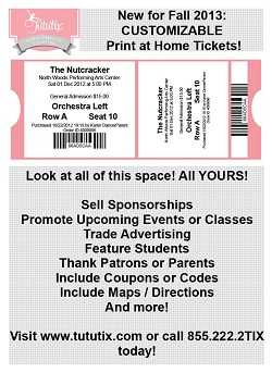 Print-at-home dance recital tickets.