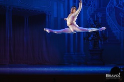 Carlos Lopez in one of his many Nutcracker guestings with Evansville Ballet. Photo by Bravo Photo Art.