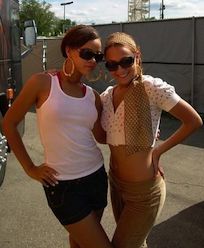 Dana Foglia with singer Rihanna.