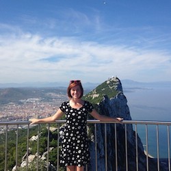 Joyah Spangler visiting the rock of Gibraltar on an excursion from the Holland America Line. Photo courtesy of Joyah Spangler.