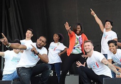 Dancing at White House Easter Egg Roll