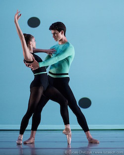 Cassandra Trenary and Sterling Baca of American Ballet Theatre in Joshua Beamish's Surface Properties