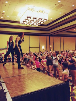 Meghan Sanett teaching at Tremaine Dance Conventions