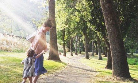 Pacific Northwest Ballet Soloist Sarah Ricard Orza with daughter Lola