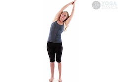 'Kite Flying' side bend from YogaBasics.com