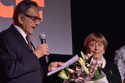 Oleg Briansky and Mireille Briane received the 'Educational Visionary' award on November 13. Photo by Bill Massey.