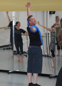 Vincas Greene teaching Brenau University dance students. Photo courtesy of Greene