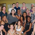 Vincas Greene with Brenau University dance students. Photo courtesy of Greene