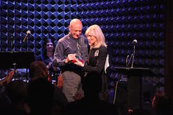 BC/EFA Executive Director Tom Viola Accepting the Howard Ashman Award. Photo courtesy of BC/EFA.