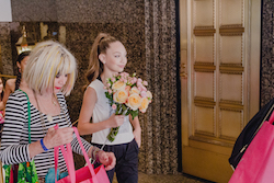 Betsey Johnson and Maddie Ziegler after an in-store event for Capezio. Photo courtesy of Capezio.