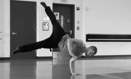 Chris Bloom in rehearsal. Photo by Madeline Campisano
