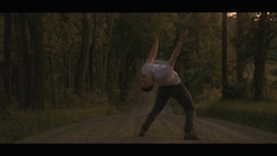 Dancer Chris Bloom in the music video for 'Black and White Pages'. Photo courtesy of Patrick Mason