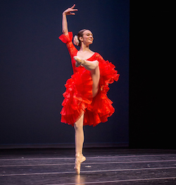 Dancer competing in the classical ballet track at EDT, Photo by Herber Pelayo