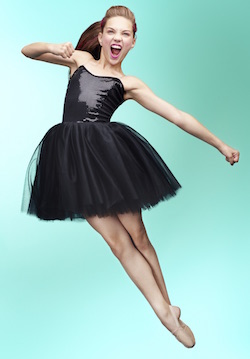 Maddie Ziegler in Betsey Johnson for Capezio. Photo courtesy of Capezio