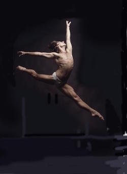 male ballet dancer jumping