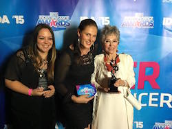 Tonya Goodwillie and Tiffany with Rita Moreno at the 2015 Industry Dance Awards. Photo courtesy of Goodwillie.