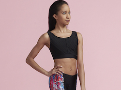 The Empire Crop from the Bradon for Capezio Collection. Photo courtesy of Capezio.