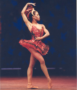 Lauren Anderson in Ben Stevenson's 'Firebird'. Photo by Geoff Winningham, courtesy of Houston Ballet