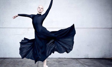 Maggie Kudirka, aka the Bald Ballerina. Photo By Luis Pons