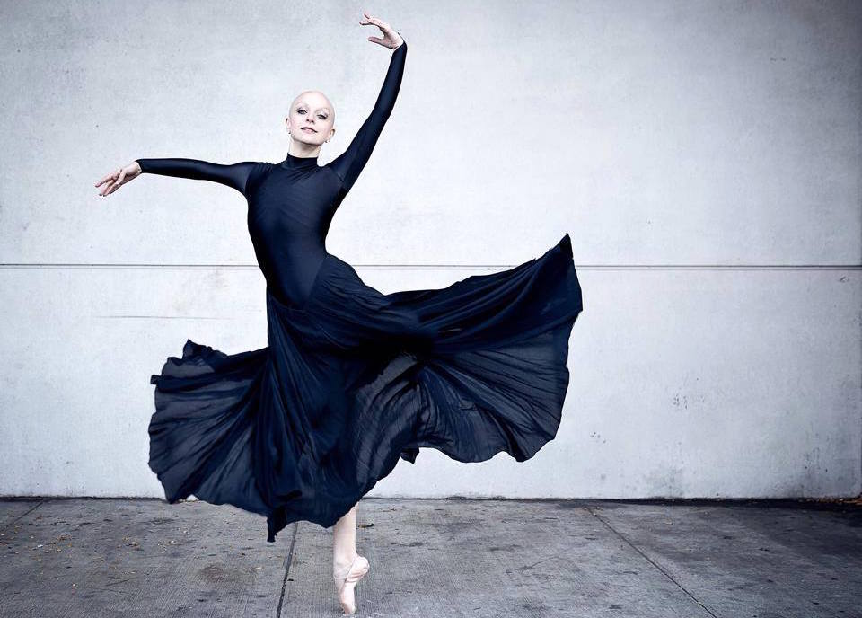 Maggie Kudirka, aka the Bald Ballerina. Photo By Luis Pons