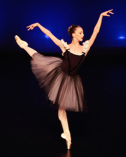 Maria Kowroski in 'Mozartiana' by George Balanchine. Photo by Erin Baiano.