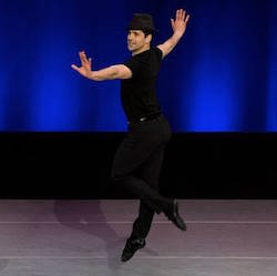 Robert Fairchild in 'Ballin in the Jack' by Gene Kelly. Photo by Cherylynn Tsushima.