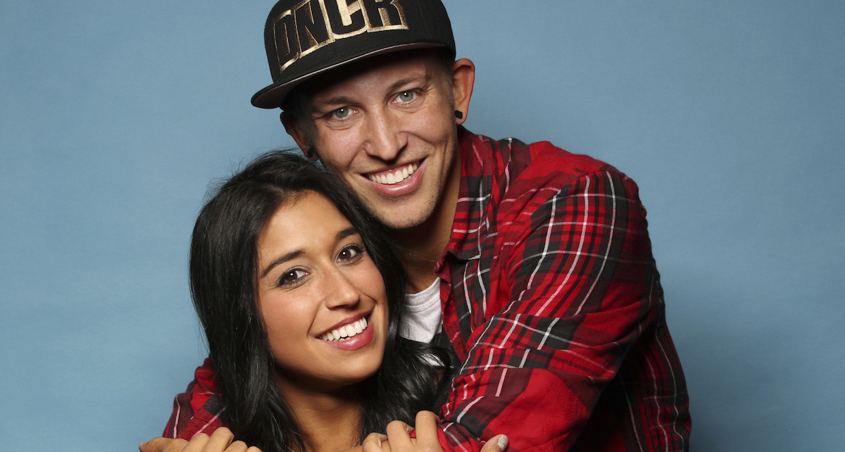 YouTube Stars Dana Alexa (left) and Matt Steffanina (right) on the 28th season of The Amazing Race. Photo by Cliff Lipson/CBS 2015 CBS Broadcasting, Inc.