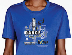 The 2016 National Dance Week t-shirt. Photo courtesy of Cathy Graziano