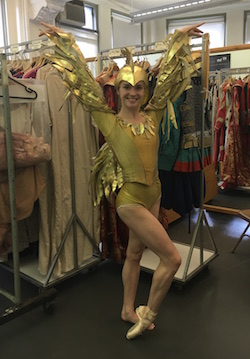 Cassandra Trenary in the The Golden Cockerel costume. Photo by Tomoko Dunbar.