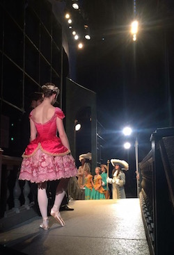 Cassandra Trenary ready to take the stage as Aurora. Photo by Tomoko Dunbar.