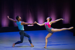 Amar Ramasar and Tiler Peck of NYCB perform at the 2016 Dance Against Cancer event. Photo by Christopher Duggan.