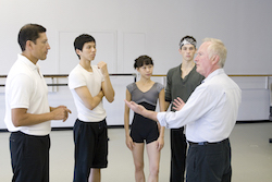 John McFall rehearsing 'Peter Pan'. Photo by Kim Kenney