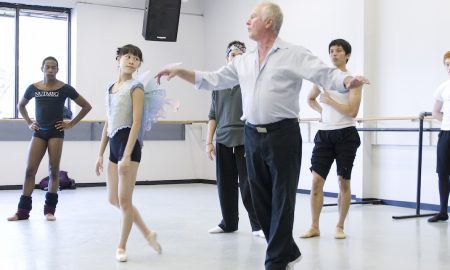 John McFall with Dancers in Peter Pan Rehearsal. 2007. Photo by K. Kenney, Courtesy of Atlanta Ballet
