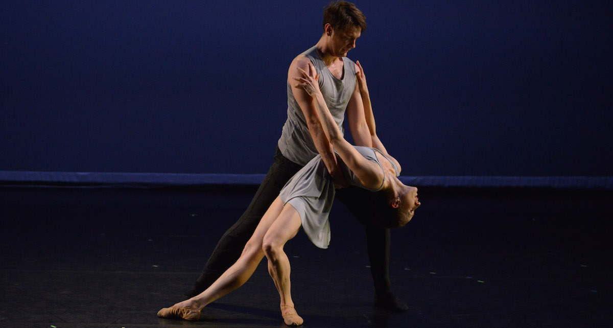 Brynt Beitman and Laura Di Orio in Lydia Johnson's 'Giving Way'. Photo by Nir Arieli.