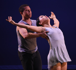 Chazz McBride and Min Kim in Lydia Johnson's 'Giving Way'. Photo by Nir Arieli