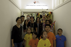 Dian Dong, H.T. Chen and students at the Chen Dance Center. Photo by Joe Boniello