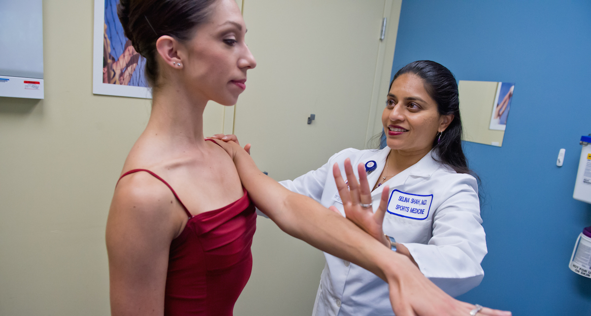 Dr. Selina Shah at work. Photo courtesy of Dr. Shah