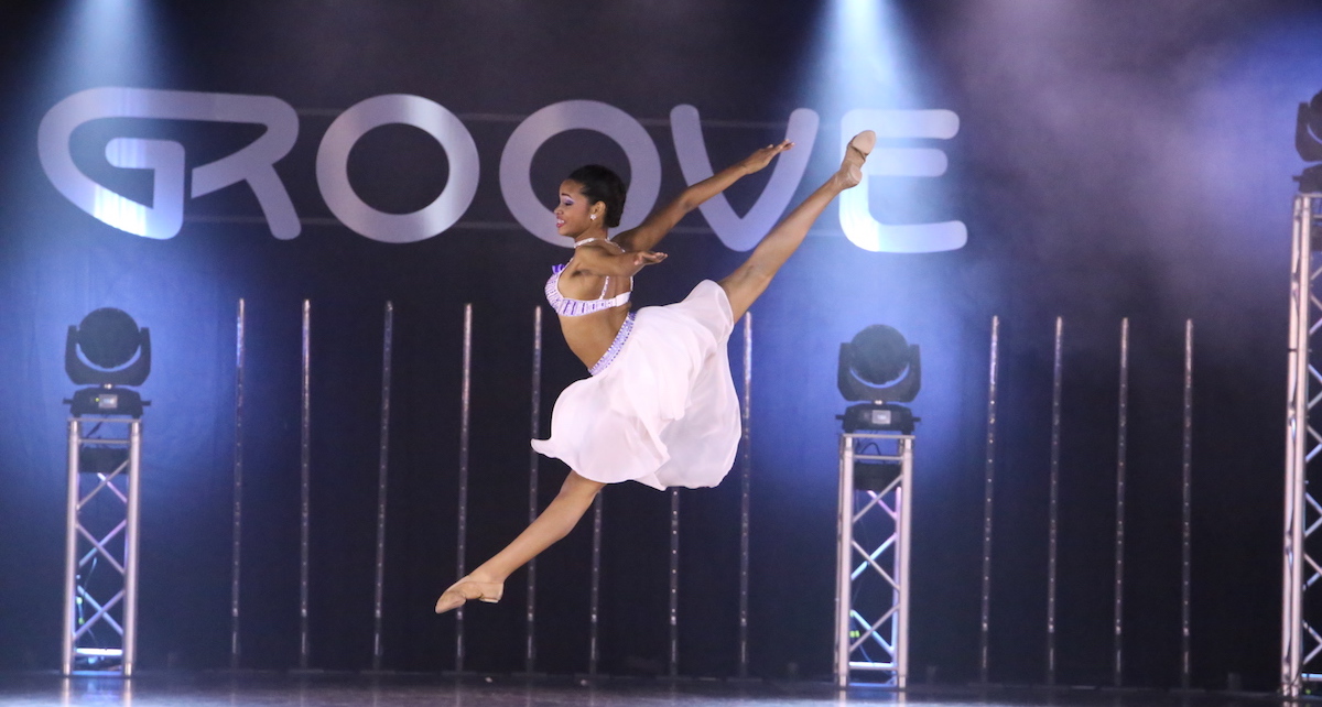 A dancer at a Groove Dance Competition event. Photo courtesy of Groove.