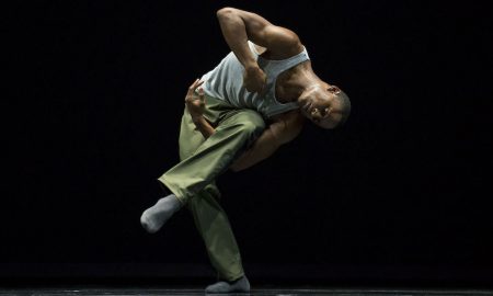 Hubbard Street dancer Jeffery Duffy in 'N.N.N.N.' by William Forsythe. Photo by Todd Rosenberg.