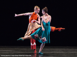 Kaitlyn Gilliland and Eva Trapp in Twyla Tharp's 'Country Dances'. Photo by Yi-Chun Wu.