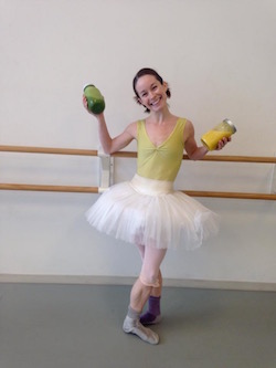 Atlanta Ballet's Alessa Rogers brings her homemade smoothies to the studio. Photo courtesy of Rogers.