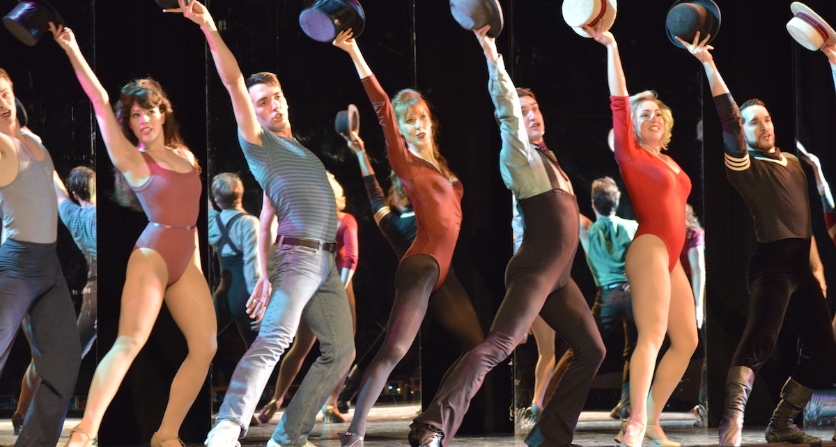 Ashley Klinger (center) in 'A Chorus Line'. Photo courtesy of production B-roll.