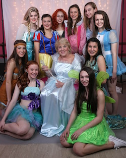 CK DanceWorks dancers, dressed as Disney princesses, volunteering their time for a Father Daughter Breakfast fundraiser. Photo by Cassie Williams.