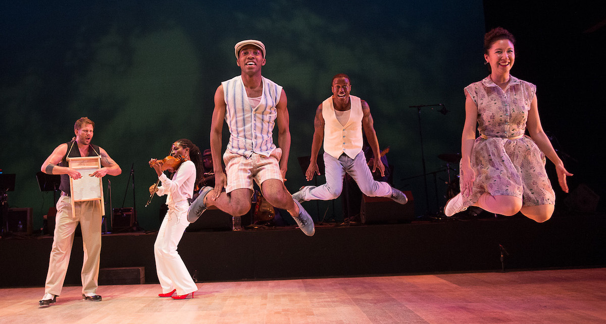 Dorrance Dance, along with Toshi Reagon and BIGLovely in 'The Blues Project'. Photo by Christopher Duggan.