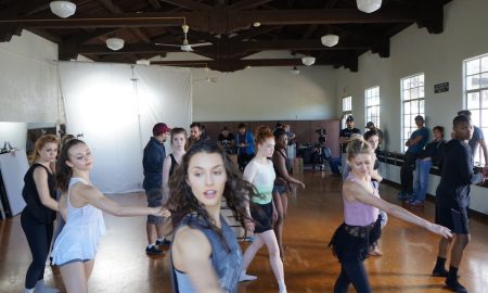 Kathryn McCormick and dancers of 'Lift Me Up'. Photo courtesy of North of Two.