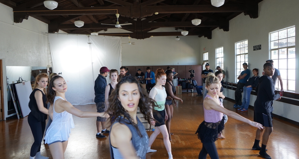 Kathryn McCormick and dancers of 'Lift Me Up'. Photo courtesy of North of Two.